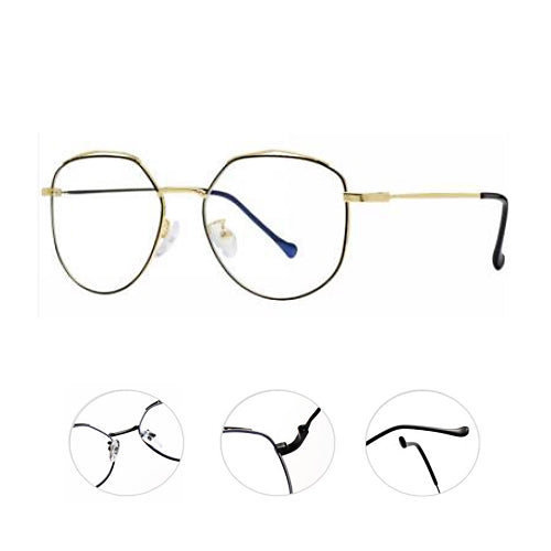 A Dozen of Blue Light Blocking Computer Prescription Reading Glasses Metal Frame (1902)