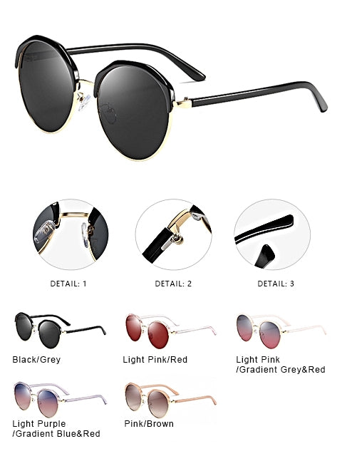 Polarized Fashion Oversized Vintage style Sunglasses(201976)