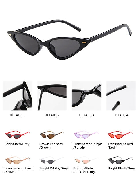 Fashion Vintage Triangle Retro Cat Eye Sunglasses (97006)